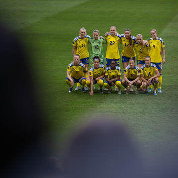 The starting eleven of Sweden ahead  of the FIFA Women's