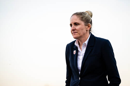 Head coach Gemma Grainger of Norway