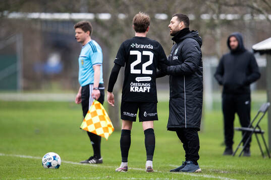 Högaborg BKs tränare Daniel Bennassar Nilsson