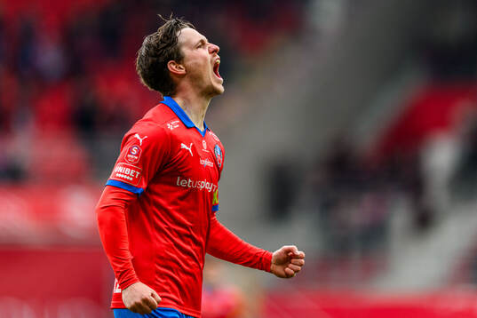 Helsingborgs Max Svensson jublar