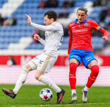 Östersunds Daniel Miljanovic och Helsingborgs Ervin Gigovic