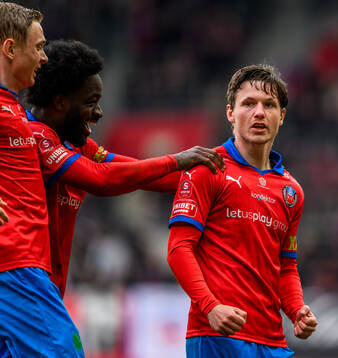 Helsingborgs Max Svensson jublar