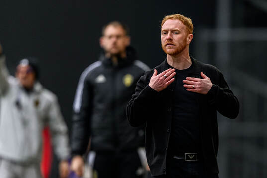 Helsingborgs manager Stevie Grieve