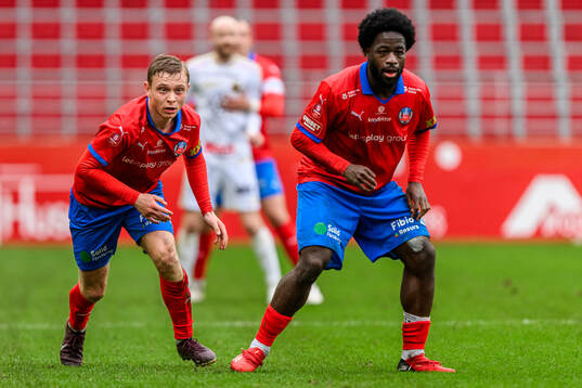 Helsingborgs Jonathan Hasselqvist och Kevin Nyarko
