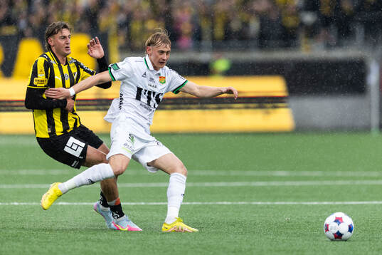 Häckens Silas Andersen och GAIS Henry Sletsjøe