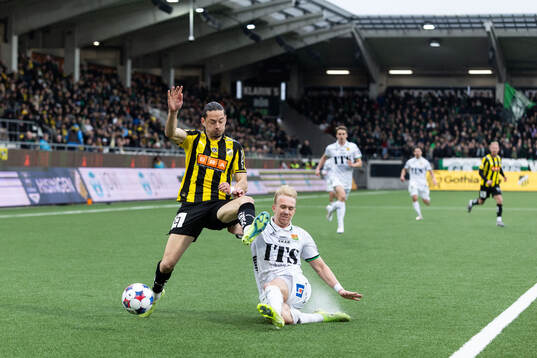Häckens Amor Layouni och GAIS Robin Wendin Thomasson