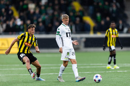 Häckens Silas Andersen och GAIS Joackim Fagerjord