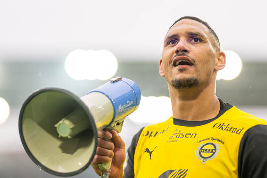 Ruben Gabrielsen of Lillestrøm celebrates