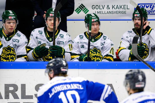 Björklövens Liam Dower Nilsson och Marcus Nilsson deppar