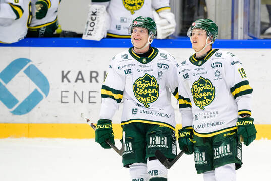 Björklövens Oscar Tellström och Liam Dower Nilsson jublar
