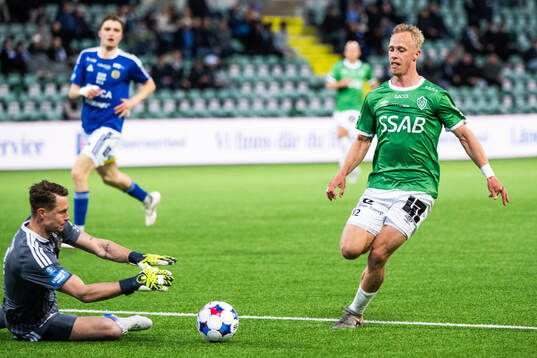 GIF Sundsvalls målvakt Jonas Olsson och Brages Alex