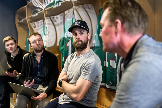 Helsingborgs Dagblads Linus Ahlin och Daniel Rooth