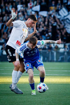 Örebros Erman Hrastovina och IFK Norrköpings Ryan Nelson