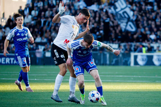 Örebros Erman Hrastovina och IFK Norrköpings Ryan Nelson