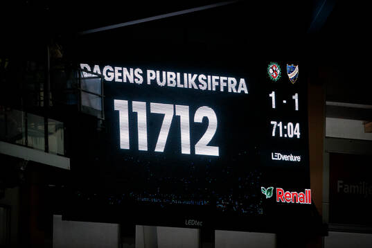 Skylt med publiksiffran 11712