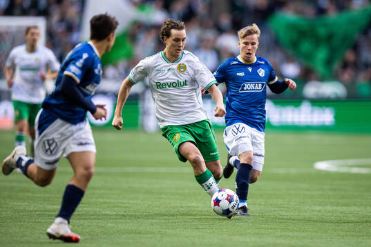 Hammarbys Hampus Skoglund och Halmstads Otso Liimatta
