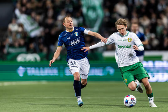 Halmstads Joel Allansson och Hammarbys Wilson Lindberg