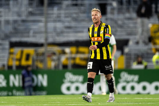 Häckens Mikkel Rygaard Jensen deppar