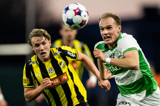 Häckens Filip Öhman och Västerås Marcus Baggesen