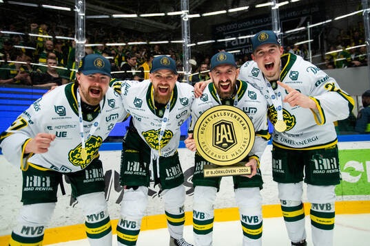Björklövens Marcus Björk, Albin Lundin och Martin