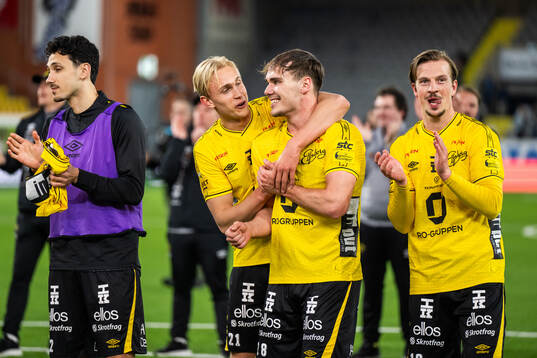 Elfsborgs Leo Östman, Frode Aronsson och Simon Olsson