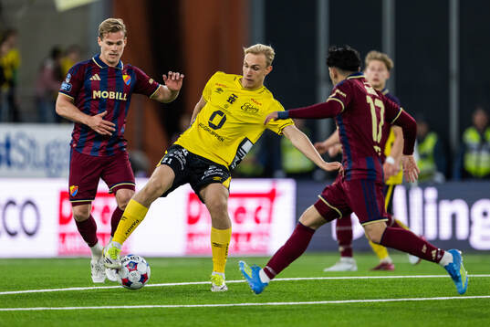 Djurgårdens Oskar Fallenius och Elfsborgs Leo Östman