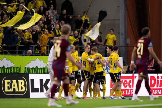 Elfsborgs spelare jublar
