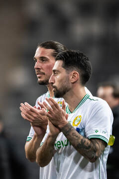 Hammarbys Nikola Vasic och Nahir Besara deppar