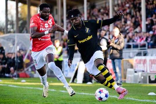 Degerfors Nasiru Moro och AIKs Zadok Yohanna