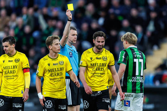 Mjällbys Axel Norén tilldelas en varning