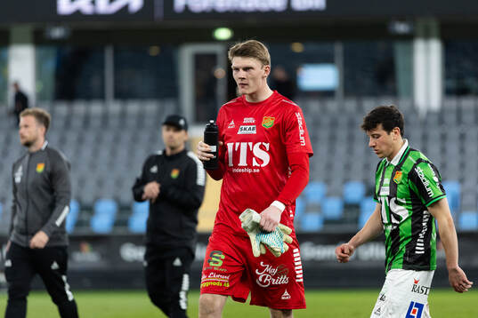 GAIS målvakt Andreas Hermansen och Matteo De Brienne