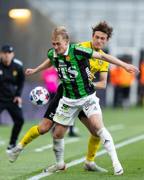 GAIS Henry Sletsjøe och Mjällbys Ludvig Tidstrand