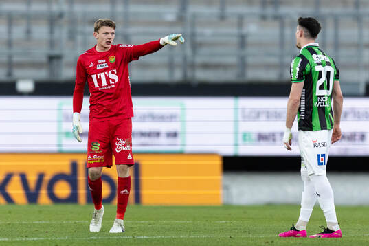 GAIS målvakt Andreas Hermansen och Samuel Salter