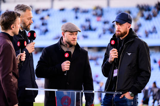 Malmö FFs Pontus Jansson i TV4s studio