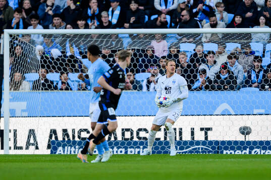 Malmö FFs målvakt Johan Dahlin