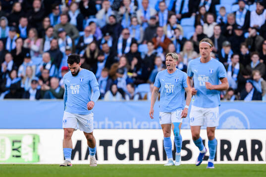 Malmö FFs Sead Haksabanovic, Jens Stryger Larsen och Erik