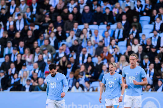 Malmö FFs Sead Haksabanovic, Jens Stryger Larsen och Erik