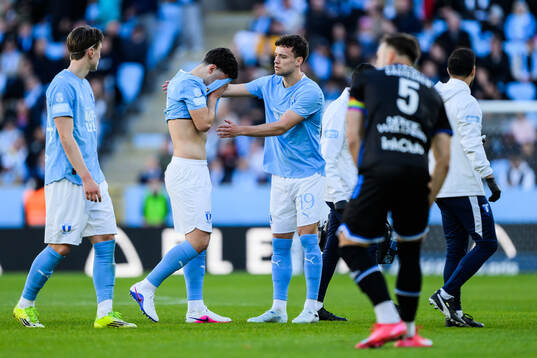 Malmö FFs Bleon Kurtulus och Colin Rösler