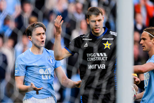 Malmö FFs Oscar Sjöstrand och Sirius Tobias Anker