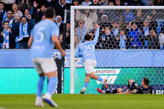 Malmö FFs Sead Haksabanovic jublar
