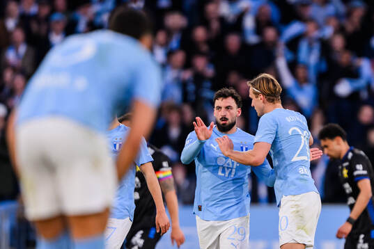 Malmö FFs Sead Haksabanovic jublar