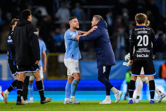 Malmö FFs Gabriel Busanello reagerar