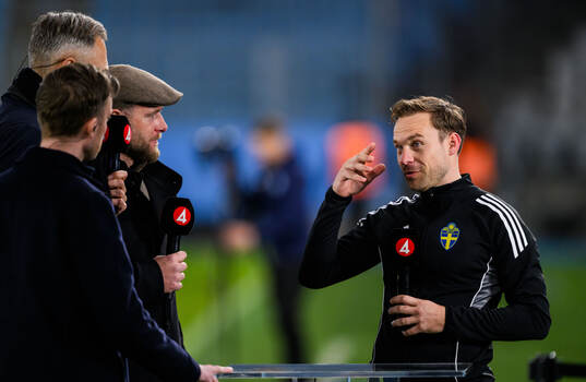 Domare Kristoffer Karlsson i TV4s studio