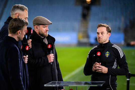 Domare Kristoffer Karlsson i TV4s studio