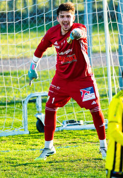 IFK Hässleholms målvakt Ermal Jashanica (f.2009) i
