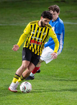 IFK Hässleholms Mustafa Owaid i matchen i division 3