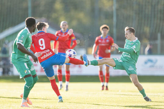 Helsingborgs Alexander Johansson och Ljungskiles Emilio
