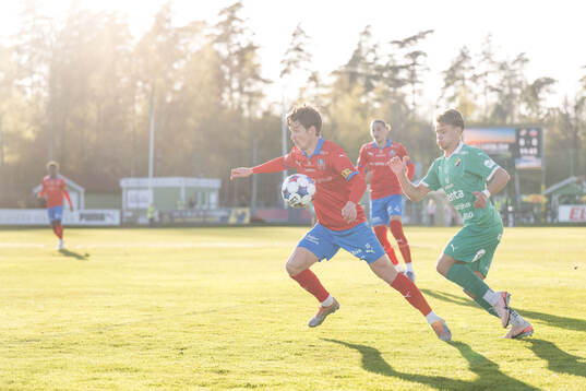 Helsingborgs Max Svensson och Ljungskiles Alfons Borén