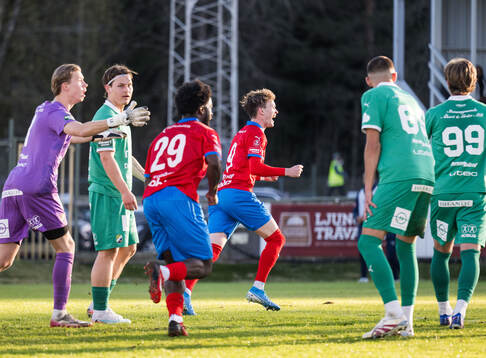 Helsingborgs Alexander Johansson jublar