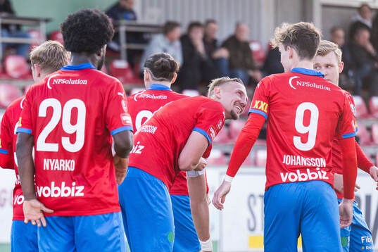 Helsingborgs Jakob Voelkerling Persson och Alexander